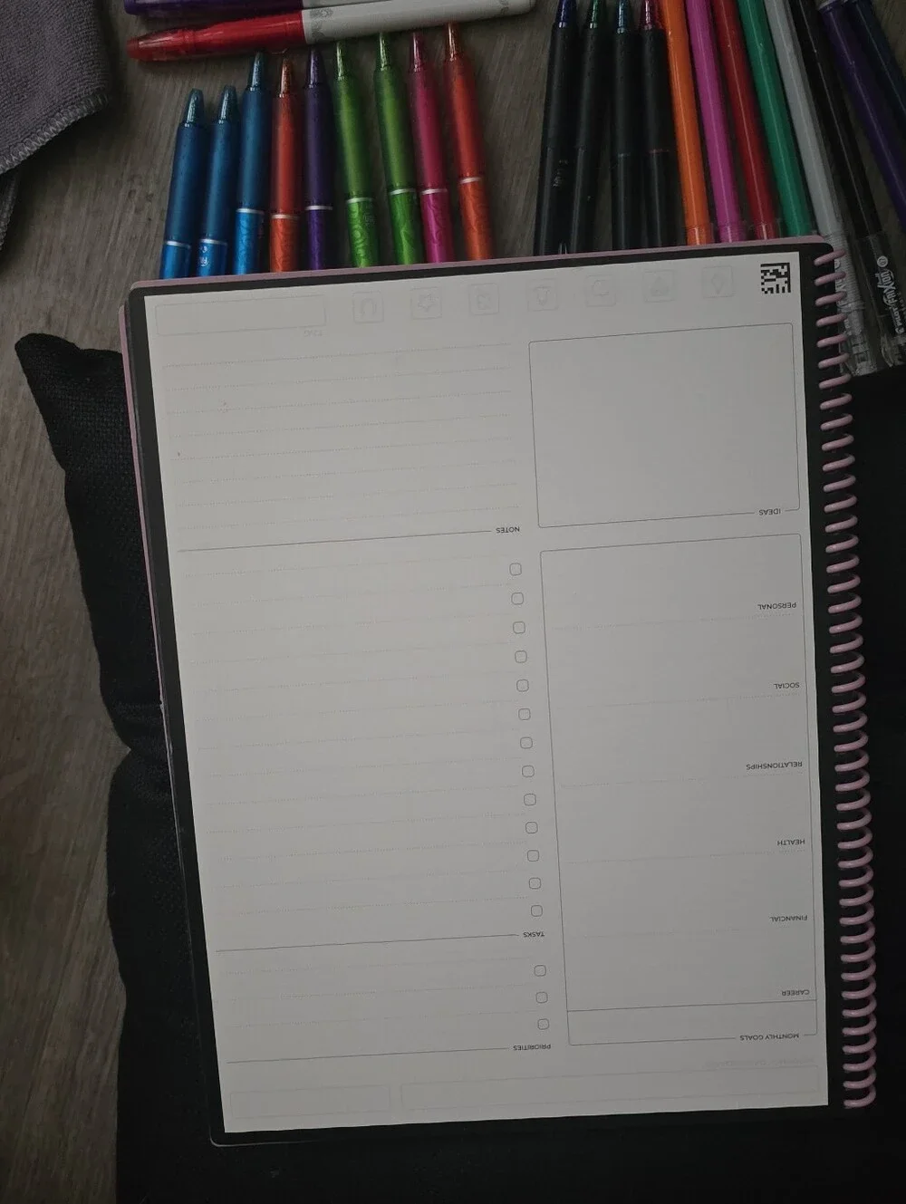 Ultimate Rocketbook Fusion Plus Set - Rose Pink Notebook + 20+ FriXion Pens Etc